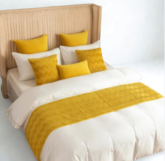 Elegant Bed Runner - Modern Bedroom Decor (Multiple Colours)